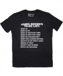 ジェームス・ブラウン/オフィシャルバンドTシャツ/To Do List<ul><li>カラー：ブラック</li><li>サイズ：S,M,L</li><li>ジェームズ・ブラウンのヒット曲をプリント</li></ul>