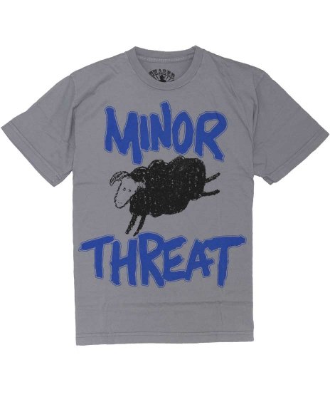 Minor Threat/オフィシャルバンドTシャツ/Out Of Step 「黒の羊」 <ul><li>カラー：グレー</li><li>サイズ：S,M,L,XL</li><li>Out of Stepの羊のデザインです</li></ul>