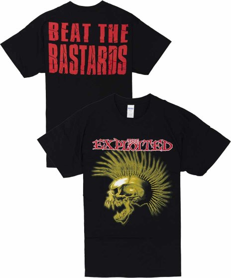 The Exploited/オフィシャルバンドTシャツ/Beat The Bastards <ul><li>カラー：ブラック</li><li>サイズ：M,L,XL</li><li>1996年のアルバムBeat The Bastardsのデザイン</li></ul>
