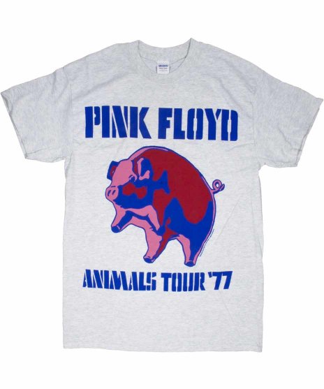 Pink Floyd/オフィシャルバンドTシャツ/Pig Animals Tour 77<ul><li>カラー：グレー</li><li>サイズ：S,M</li><li>ピンクフロイド1977年のピッグツアーのデザイン</li></ul>