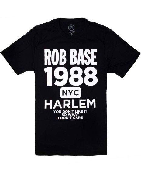 Rob Base/オフィシャルバンドTシャツ/Harlem<ul><li>カラー：ブラック</li><li>サイズ：M,L,XL</li><li>1988とハーレムのデザイン</li></ul>