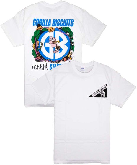 Gorilla Biscuits/オフィシャルバンドTシャツ/Jungle<ul><li>カラー：ホワイト</li><li>サイズ：S,M,L</li><li>バックには、大きくライブフォトをプリントしたデザイン</li></ul>