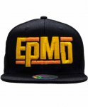 EPMD/オフィシャルキャップ/スナップバック6パネル/バンドロゴカラー：ブラック<br>サイズ：ワンサイズ<br>EPMDの刺繍ロゴスナップバックキャップ