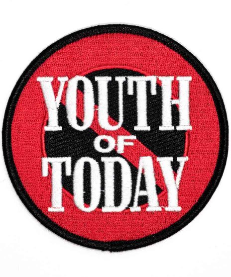 Youth Of Today/オフィシャルワッペン/No More サイズ：直径約90mmの円形<br>Youth of Today NO MOREのデザインです。