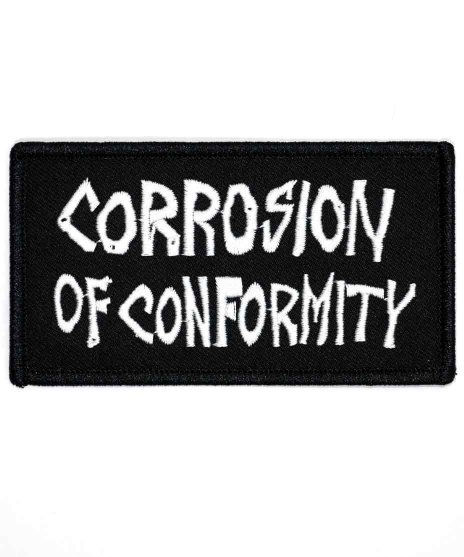 Corrosion of Conformity (COC)/オフィシャルワッペン/バンドロゴ          サイズ：10 × 5.5cm<br>kCOCバンドロゴ文字のみのデザインです。