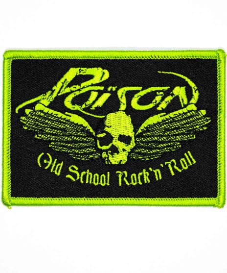 Poison/オフィシャルワッペン/オールドスクールロゴ サイズ：10 × 7cm<br>オールドスクールのバンドロゴワッペン。