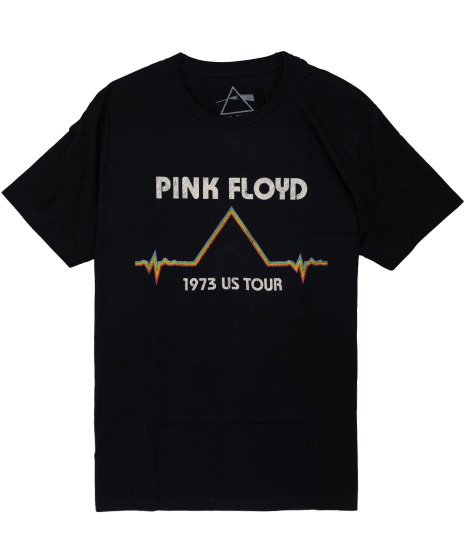 Pink Floyd/オフィシャルバンドTシャツ/EKG Pyramid Tourカラー：ブラック<br>サイズ：M、L<br>73年EKGピラミッドツアーのデザイン