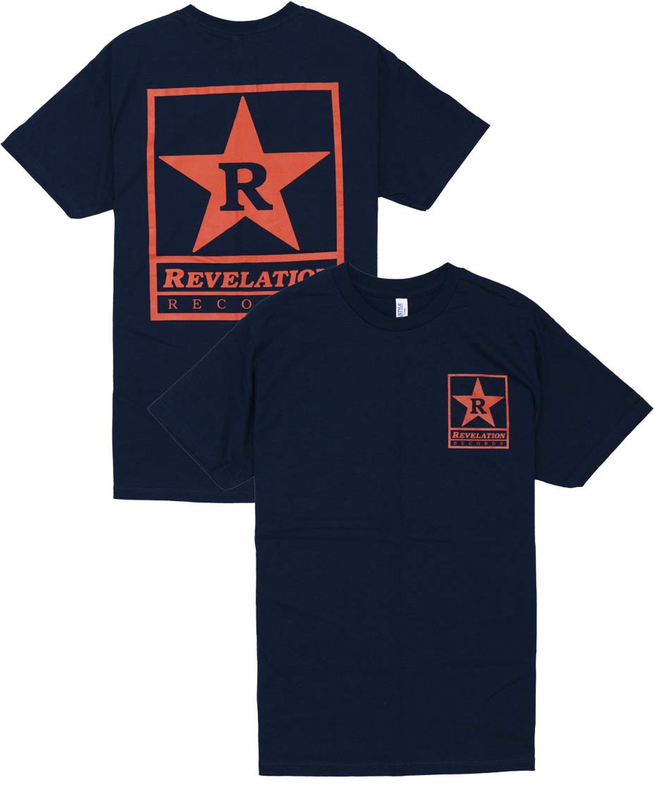 Revelation Records/オフィシャルバンドTシャツ/スターロゴ/ネイビー