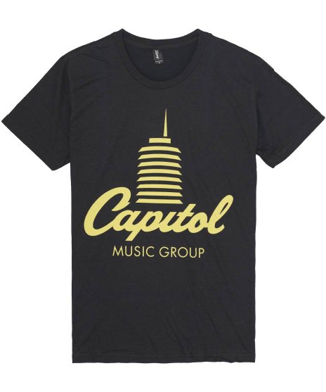 キャピトルレコード/オフィシャルTシャツ/キャピトル・タワー <ul><li>カラー： ブラック</li><li>サイズ：M,L</li><li>ハリウッドのキャピトルタワーロゴデザイン。</li></ul>
