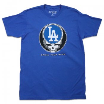 リキッドブルー LIQUID BLUE Los Angeles Dodgers Steal Your Base T-Shirt Tシャツ Blue ブルー S/S T-SHIRTS