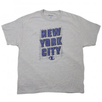 チャンピオン CHAMPION NEW YORK CITY TEE Tシャツ GREY グレー S/S T-SHIRTS