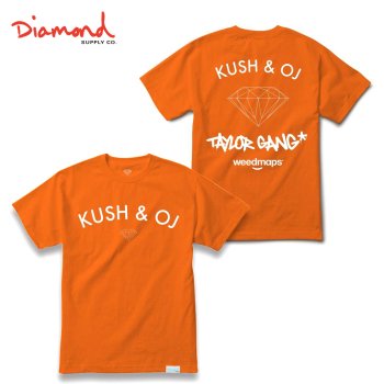 ダイアモンドサプライ DIAMOND SUPPLY CO. KUSH & OG TEE Tシャツ ORANGE オレンジ S/S T-SHIRTS