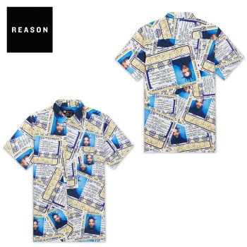 リーズンクロージング REASON CLOTHING ODB AOP License Shirt シャツ MULTI マルチ S/S SHIRTS