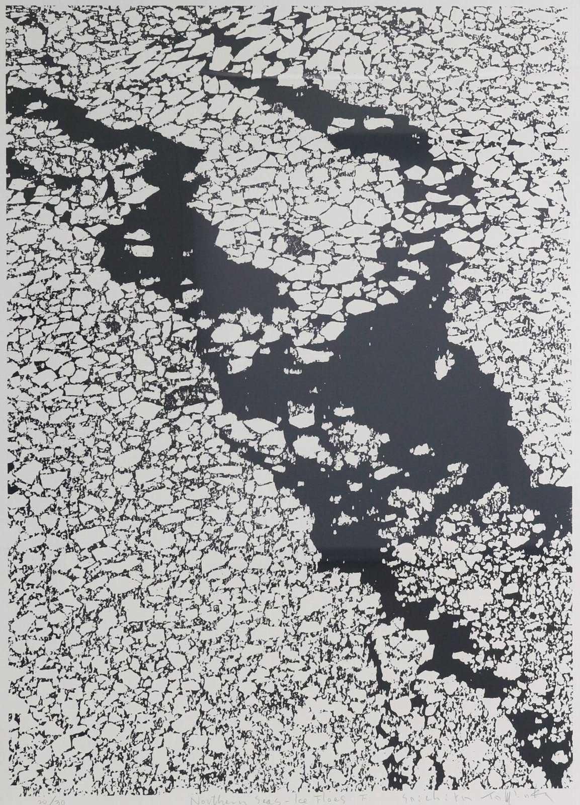 シルクスクリーン版画 富岡惣一郎「Northern Seas シルクスクリーン版画 富岡惣一郎「Northern Seas
