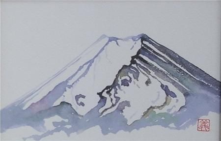 日本画 浦上義昭 富士 商品番号074 - 絵のある暮らし・絵になる暮らし