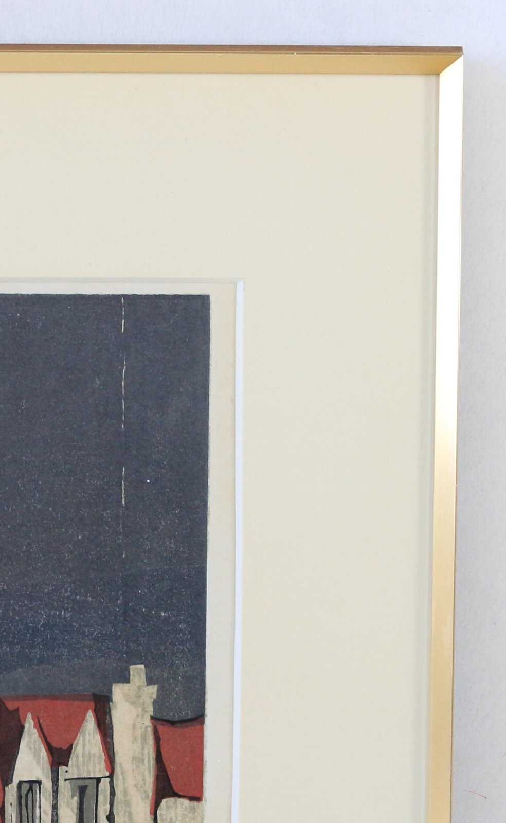 木版画 高橋信一「パリの屋根」商品番号077- 絵のある暮らし・絵になる暮らし｜武田画廊