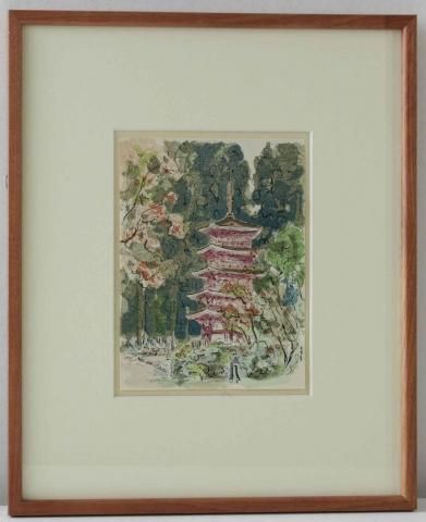 水彩画 小網代湾の干潟 木製フレーム付き 水彩画 小網代湾の干潟 木製フレーム付き 水彩画 小網代湾の干潟