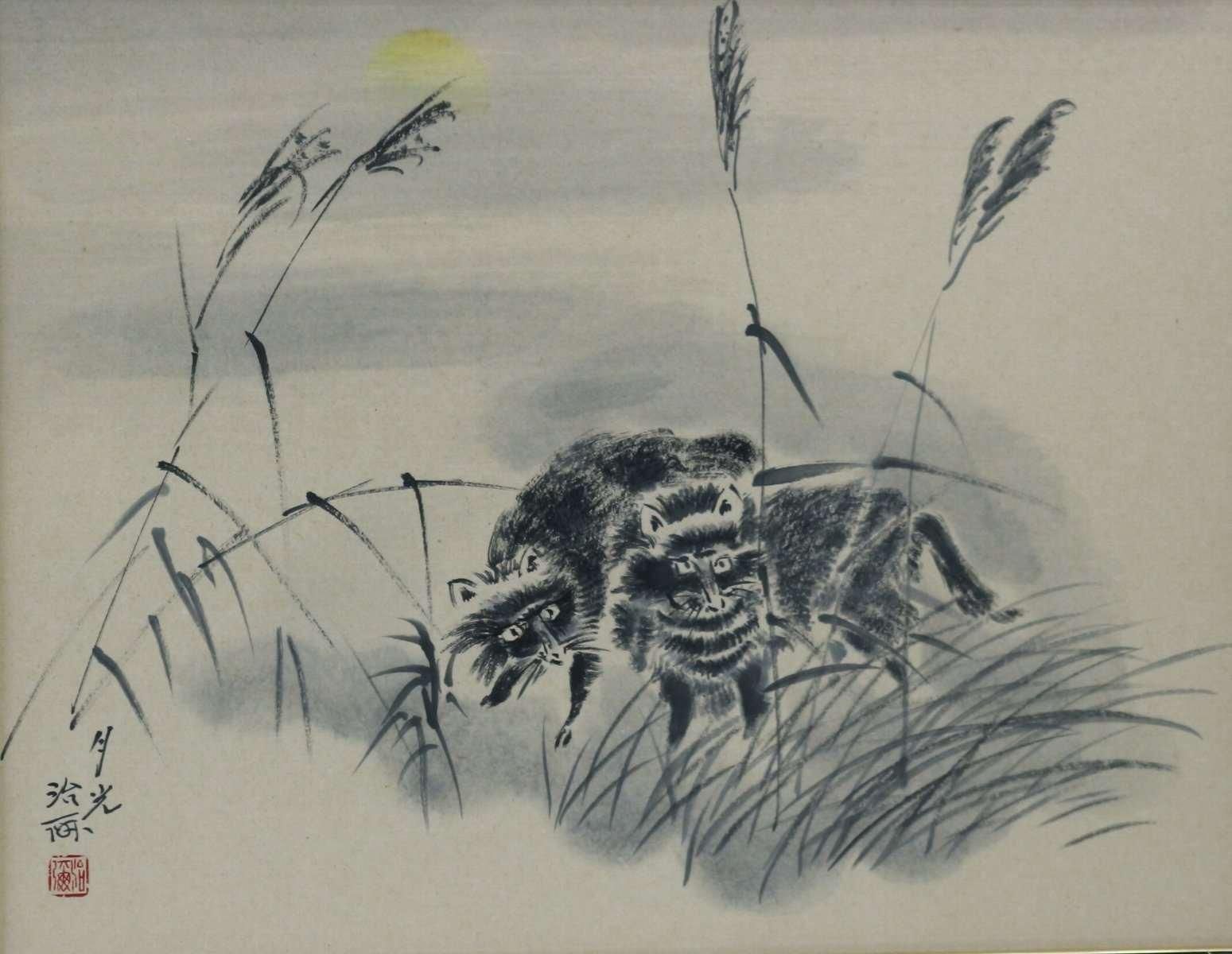 墨絵 景丘治弥 月光 商品番号264 絵のある暮らし 絵になる暮らし 武田画廊 新潟市東区 墨絵 景丘治弥 月光 商品番号264 絵のある暮らし 絵になる暮らし 武田画廊 新潟市東区