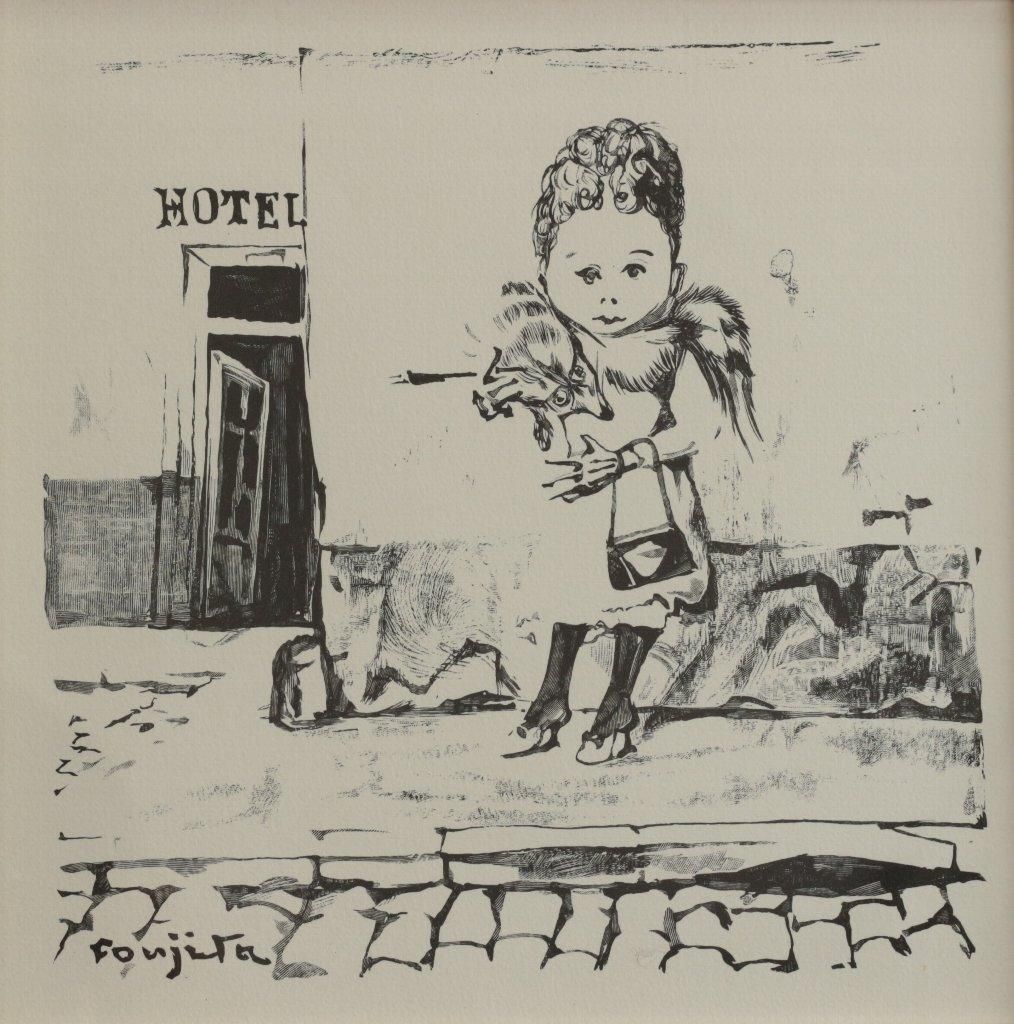 復刻木版画 藤田嗣治 「ジゴレット ～小さな職人」 商品番号695