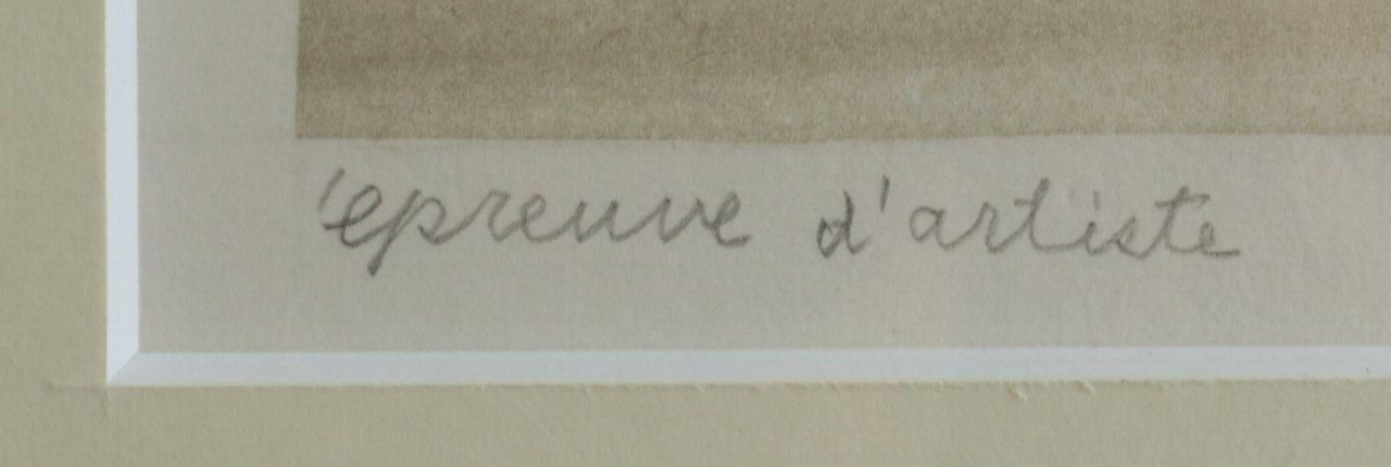 銅版画 南桂子 鳥と帽子と木 商品番号726- 絵のある暮らし・絵に