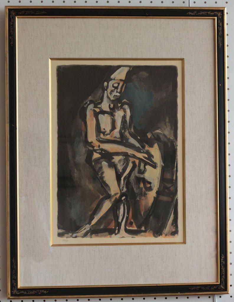 ルオーのリトグラフ ジョルジュ・ルオー 『ヨット』 木版画 - 北海道画廊