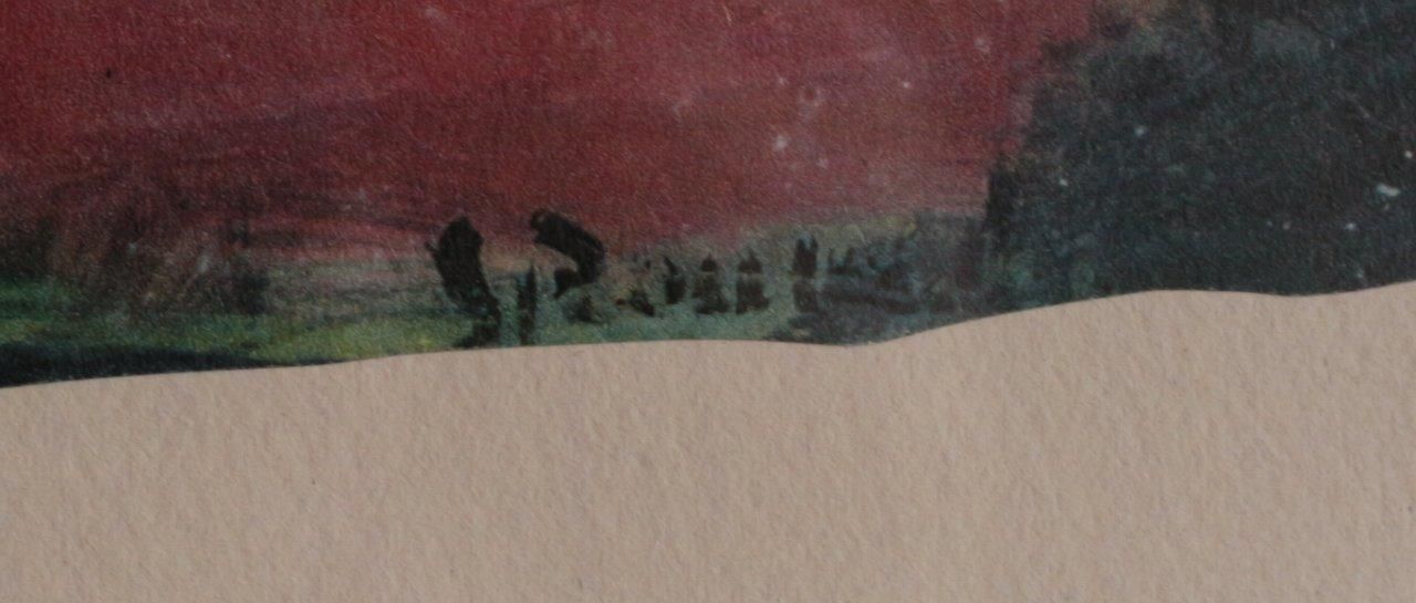 ルオー 　伝説的風景　風は帆をはらませる　1929年　リトグラフ　150部　真作 ルオー 伝説的風景 風は帆をはらませる 1929年 リトグラフ 150部