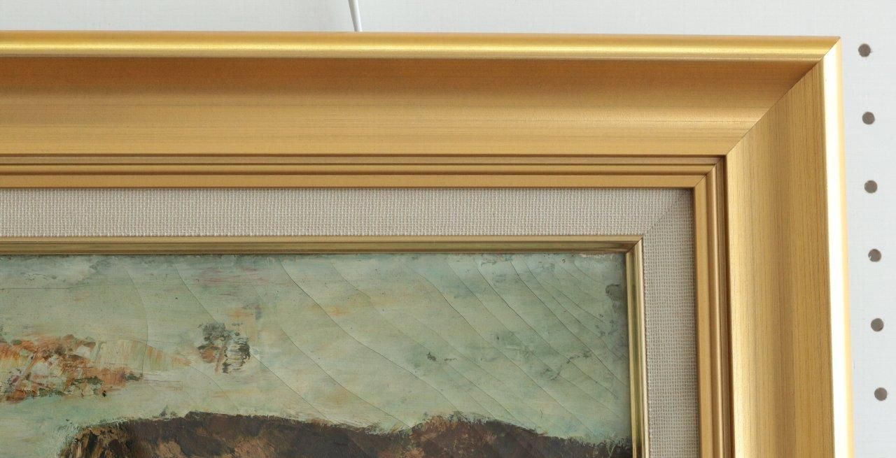 油彩 大桃寛「伊豆の海 (堂ケ島) F10」商品番号431 - 絵のある