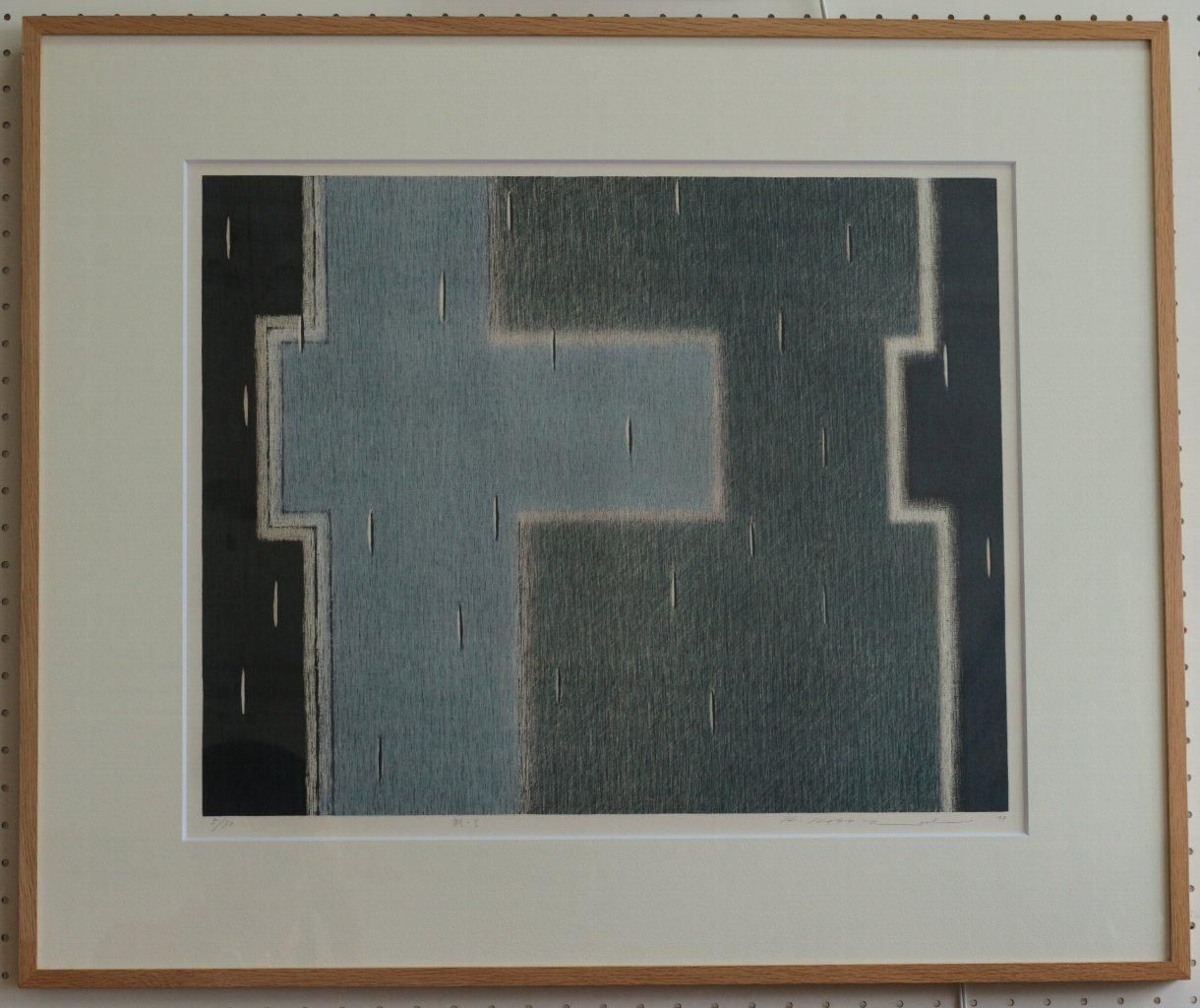 リトグラフ版画 小林清子 刻-Ⅰ 商品番号191 - 絵のある暮らし