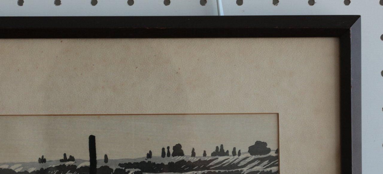 木版画 奥山儀八郎 「矢切の渡し」商品番号358 - 絵のある暮らし 木版画 奥山儀八郎 「矢切の渡し」商品番号358 - 絵のある暮らし