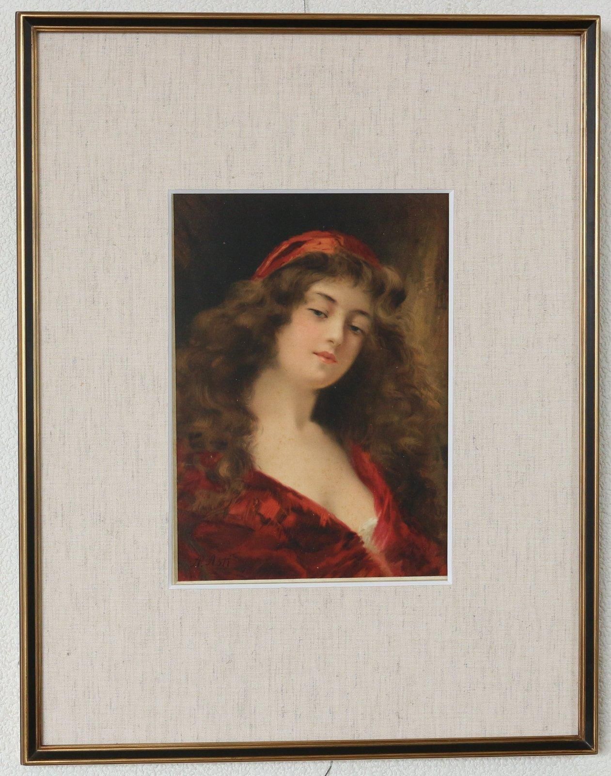 ローランサン 「お城の生活」 リトグラフ 版画シート 額縁無し