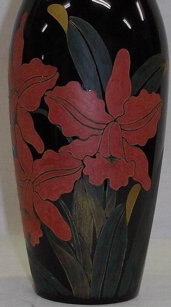 三彩彫 稲垣豊秋 三彩彫洋蘭花瓶 共箱 商品番号29022505/ - 絵のある 