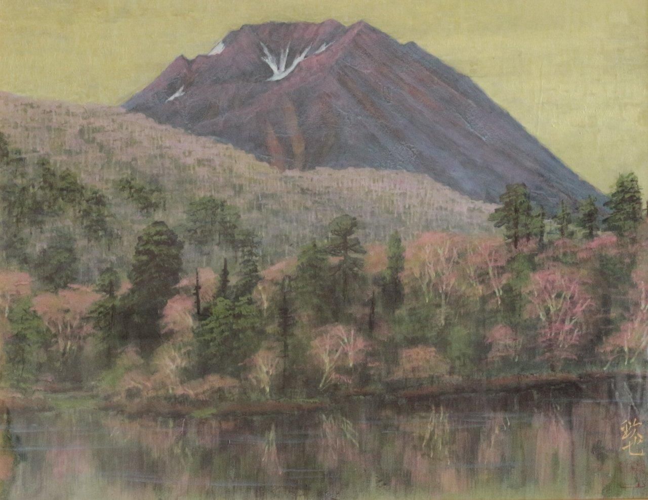 日本画 涌井欽也 男体初夏 奥日光湯の湖より P10 商品番号 絵のある暮らし 絵になる暮らし 武田画廊 五泉市 日本画 涌井欽也 男体初夏 奥日光湯の湖より P10 商品番号 絵のある暮らし 絵になる暮らし 武田画廊 五泉市
