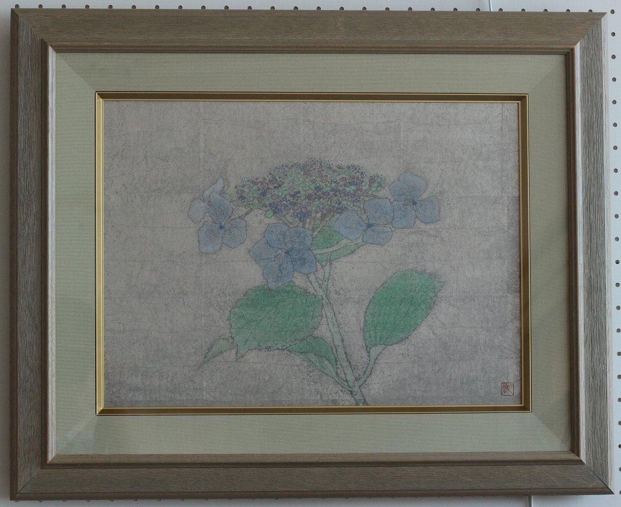 日本画 白井進 額の花 P8 商品番号30052901 - 絵のある暮らし