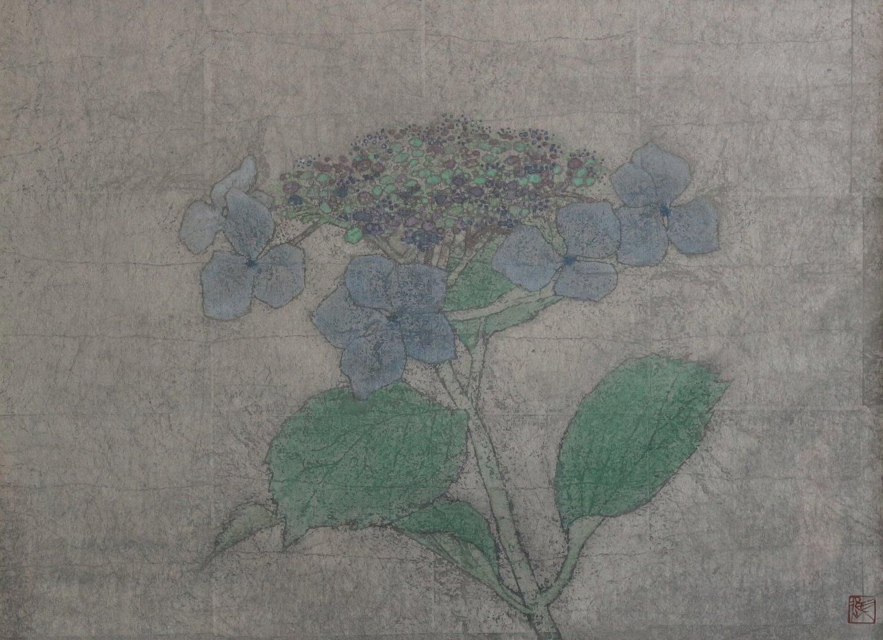 日本画(13)　白い花 日本画(13) 白い花 日本画(13) 白い花 - メルカリ