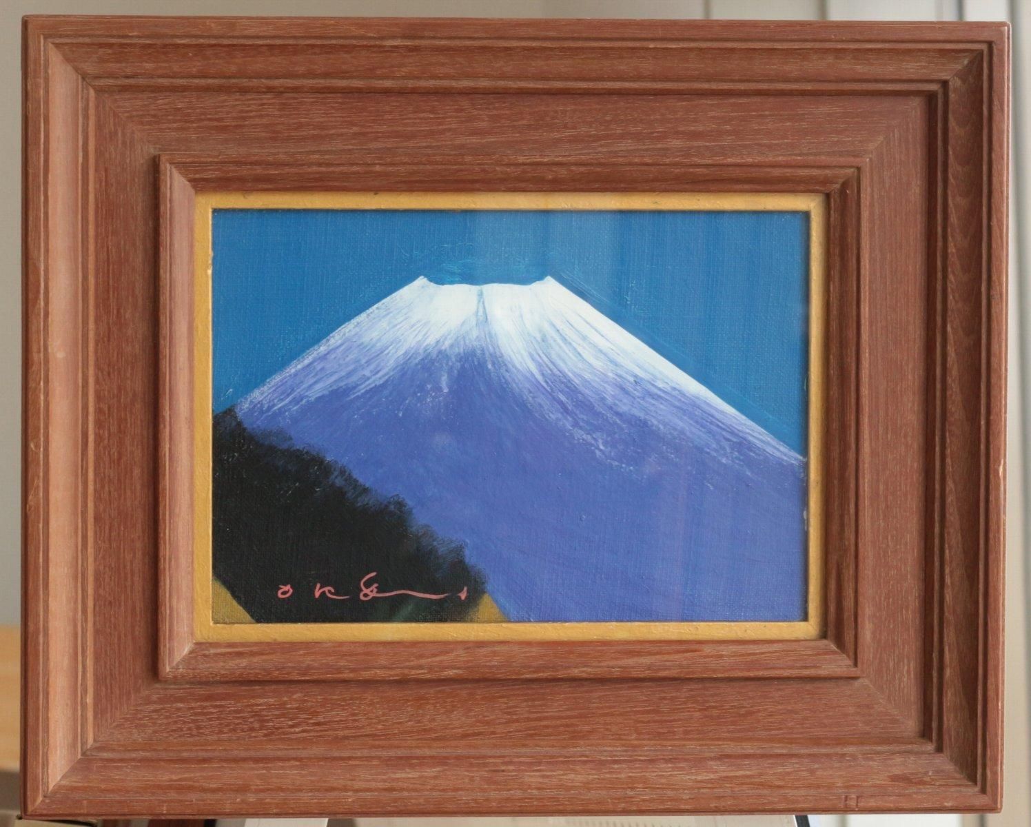 油彩古い板絵　岡常次「柿生風景　F8」日動画廊シール付」 油彩古い板絵 岡常次「柿生風景 F8」日動画廊シール付」 - メルカリ