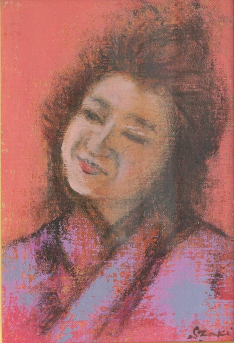 油彩 滝沢真吾 お祝いの朝 SM 商品番号31062706－絵のある暮らし