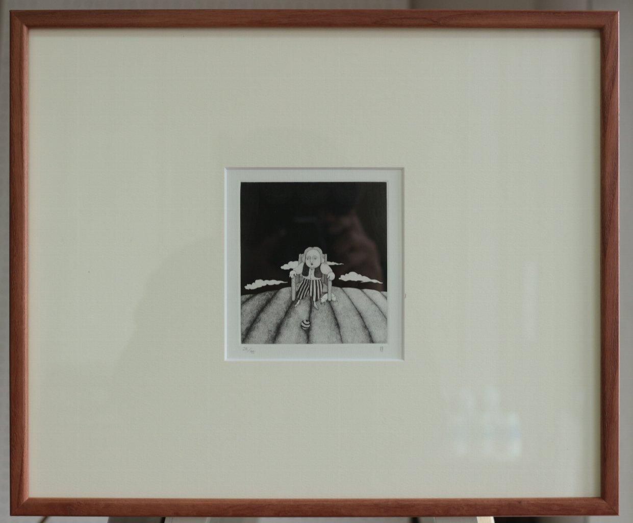 銅版画 松崎滋 銅版画集《CARNIVAL》～静かな日 商品番号