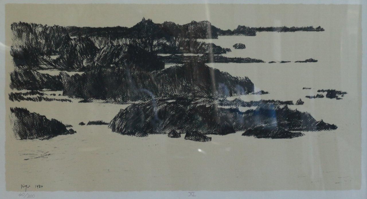 リトグラフ版画 相原求一朗 「佐渡晩秋 Ⅺ 尖閣湾」 商品番号 リトグラフ版画 相原求一朗 「佐渡晩秋 Ⅺ 尖閣湾」 商品番号