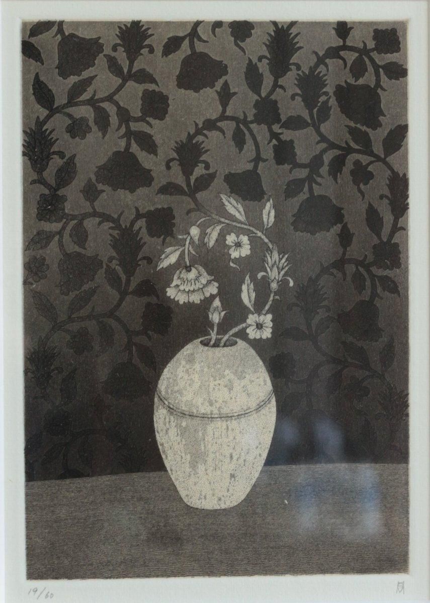 銅版画松崎滋 銅版画 松崎滋 銅版画集《戯》から作品番号6 商品番号32090706