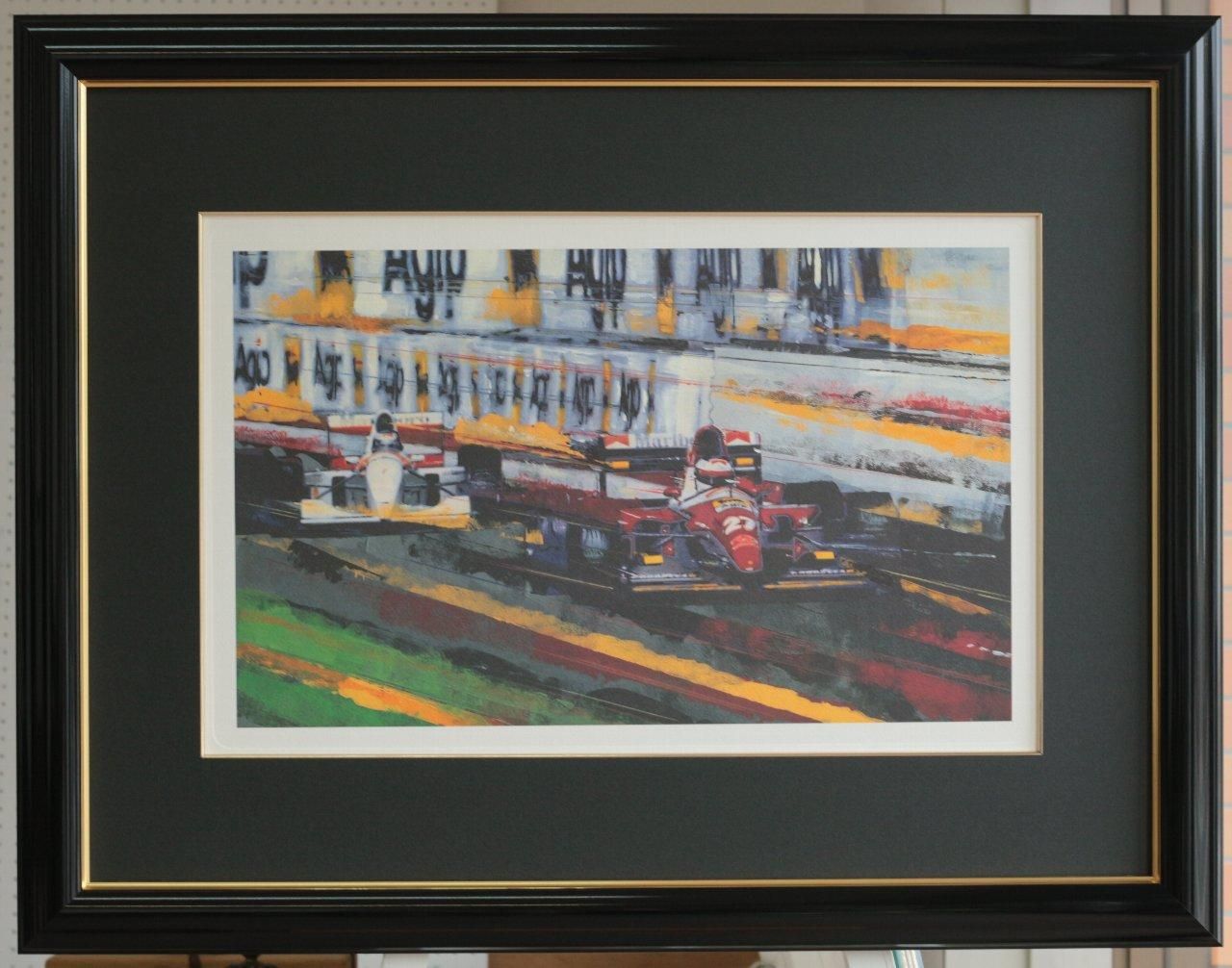 為井英貴 フェラーリ F1 ピットシーン 直筆サイン入り 原画 絵画 アート