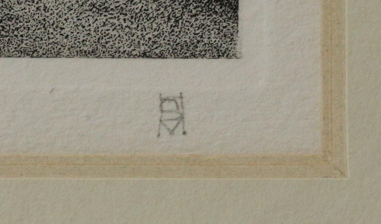 銅版画 松崎滋 銅版画集《三賢者》から「巡業」 商品番号