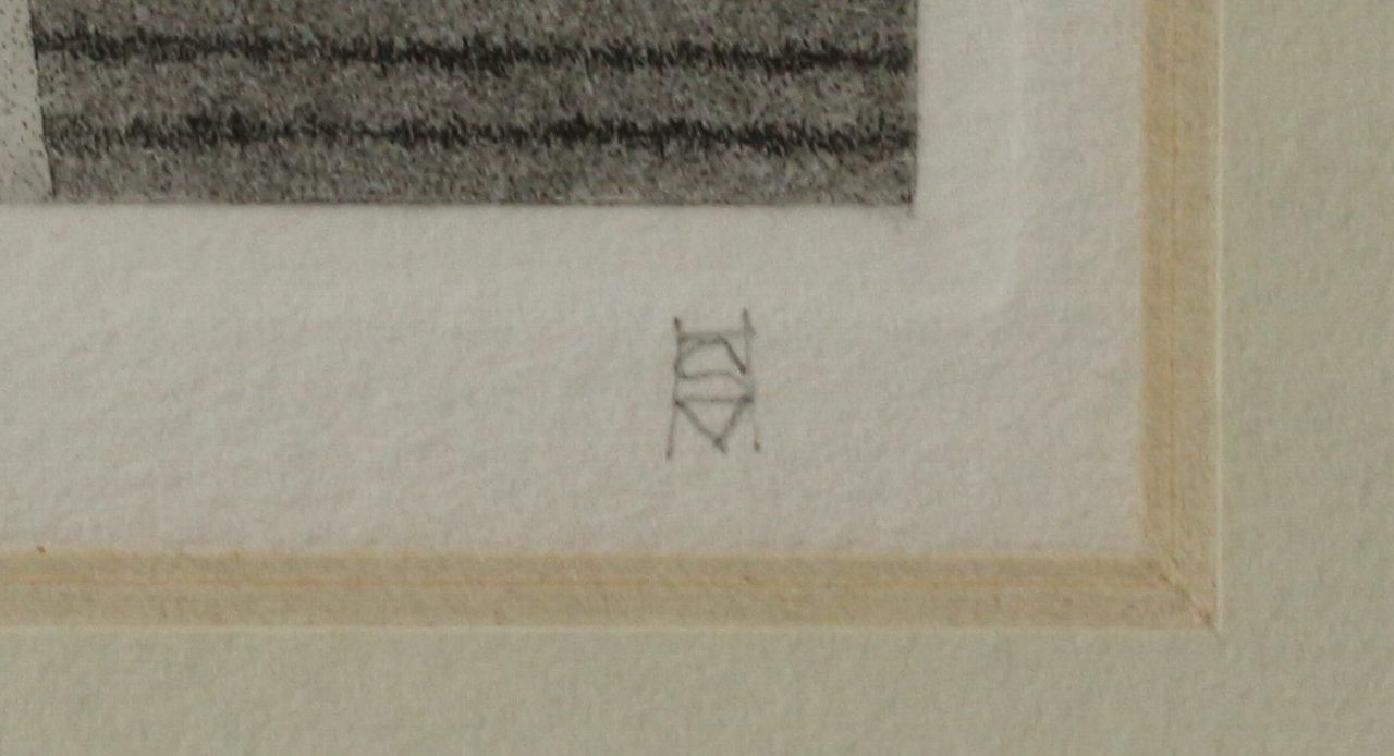 銅版画松崎滋 銅版画 松崎滋 銅版画集《三賢者》から「占い遊び」 商品番号