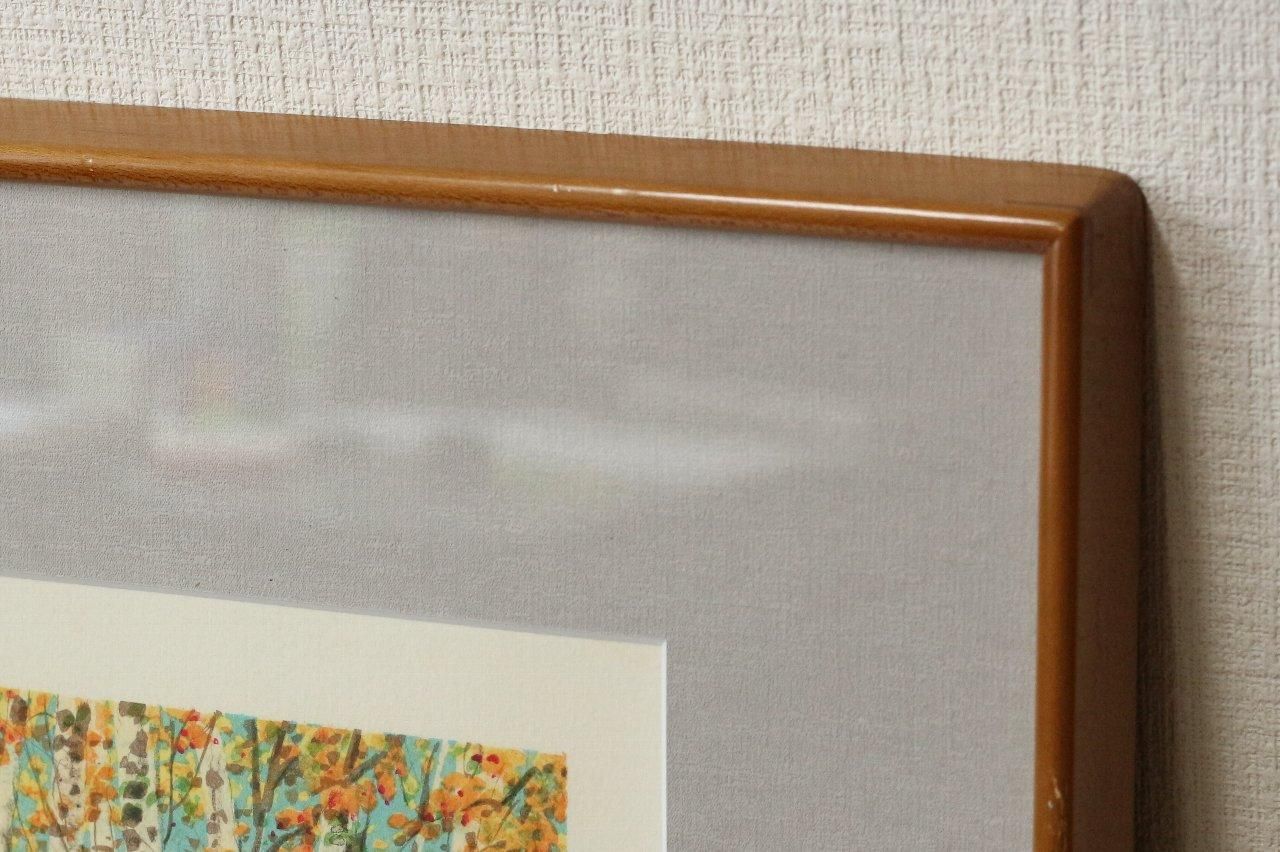 張歩 チャン・プー 『 金秋 』 風景画 リトグラフ サイン有り 14 張歩 チャン・プー 『 金秋 』 風景画 リトグラフ サイン有り 14