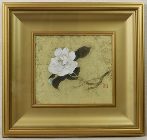 超特価sale開催】 豊生作 日本画 薔薇の花 絵画 - 絵画