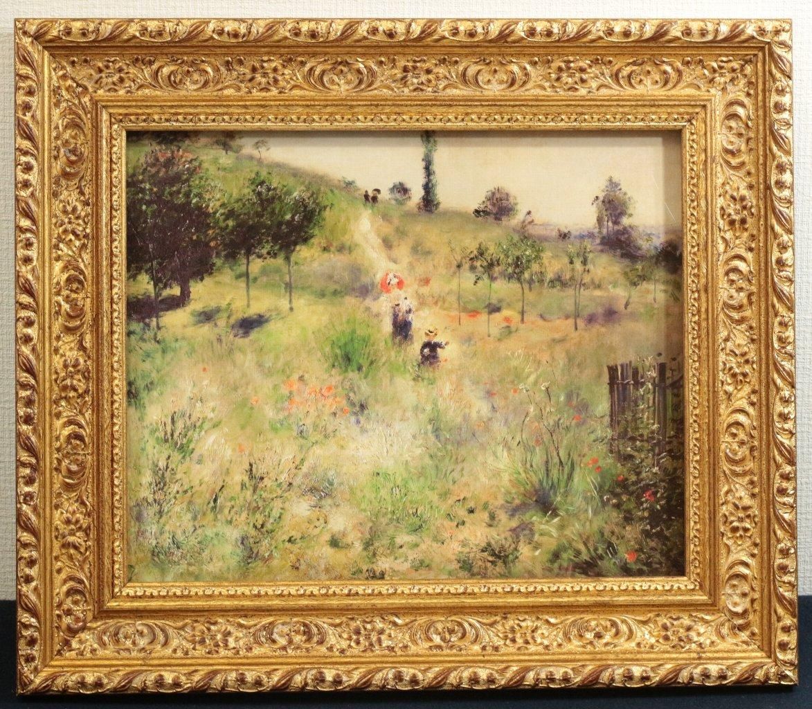工芸画 オーギュスト・ルノワール「草原の坂道」 商品番号 工芸画 オーギュスト・ルノワール「草原の坂道」 商品番号