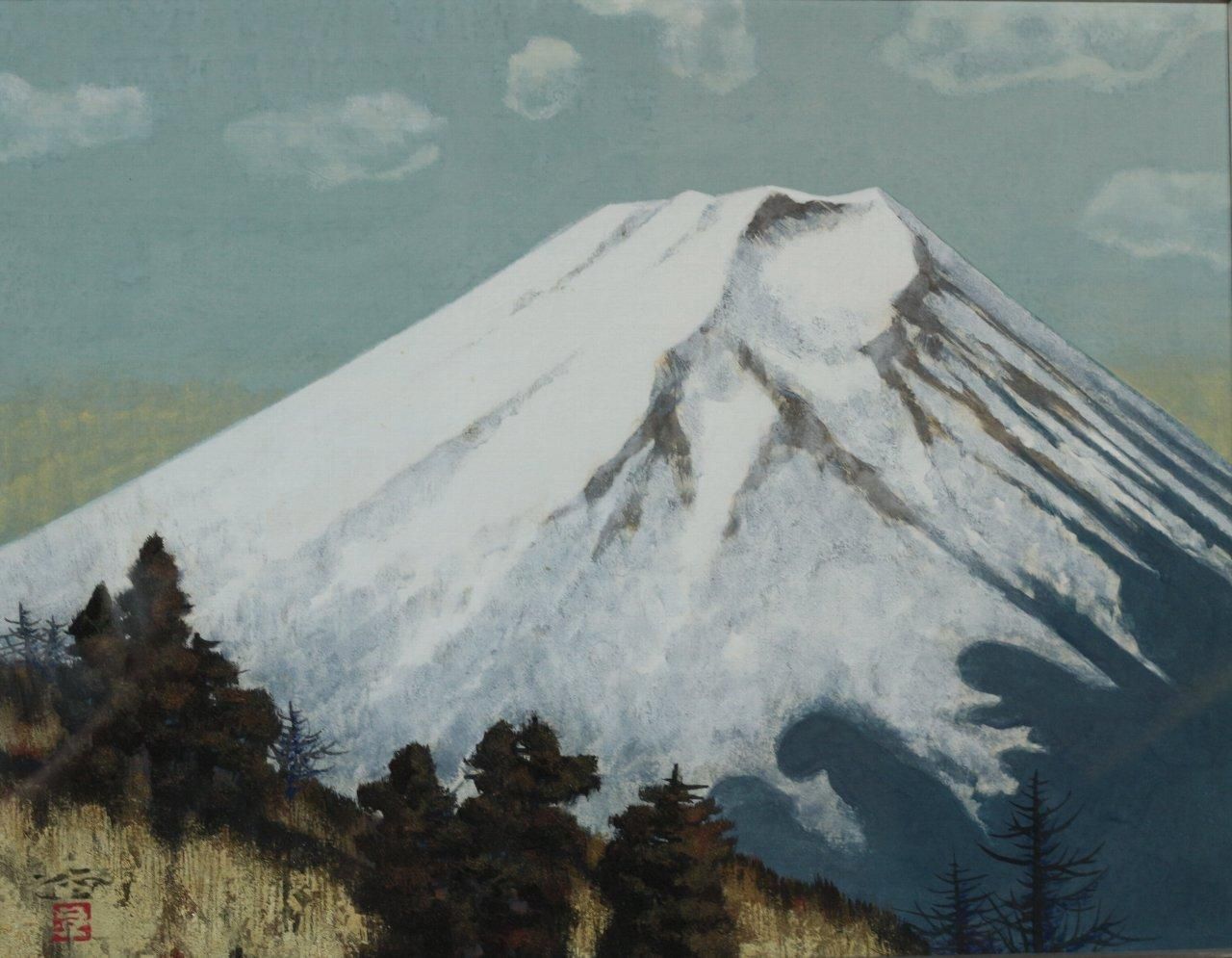日本画 村山径 「富岳 F10」商品番号06080101- 絵のある暮らし 日本画 村山径 「富岳 F10」商品番号06080101- 絵のある暮らし