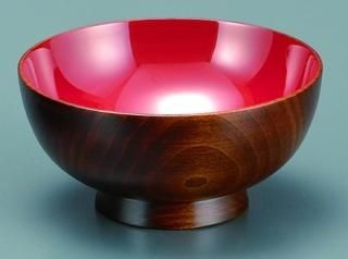 かわいい漆器】四寸小鉢 朱 - 木製食器・川連漆器のお店 根元泰