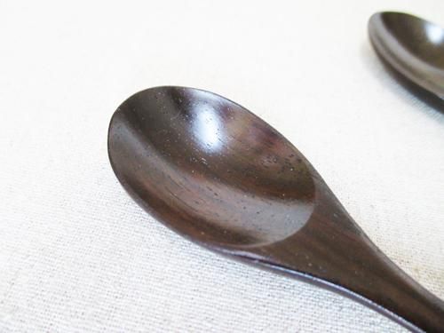 銘木黒檀を贅沢に】黒檀のスプーン - 木製食器・川連漆器のお店