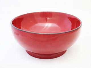 natuk 輪島塗り丼　漆塗りの黒と赤の2個セット みよし漆器本舗 丼鉢 うな重丼 うな重箱 山中塗り 丸 黒内朱(蓋