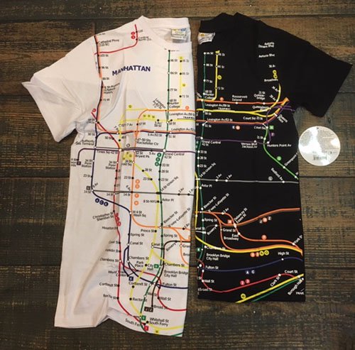 Adult Manhattan Subway Map T-Shirt(NYC SUBWAY LINE) - AGREABLEMENT ...